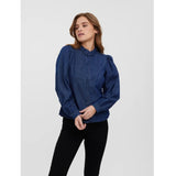 Vero Moda VERO MODA DAME SKJORTE VMNILY Shirt Dark Blue Denim