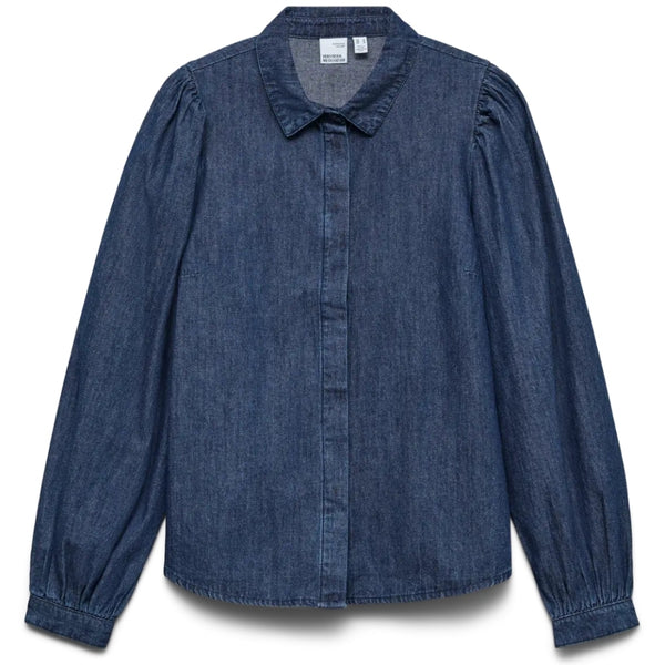 Vero Moda VERO MODA DAME SKJORTE VMNILY Shirt Dark Blue Denim