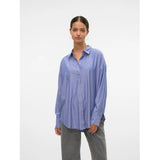 Vero Moda VERO MODA DAME SKJORTE VMNORA Shirt Marlin Stripes Bright White