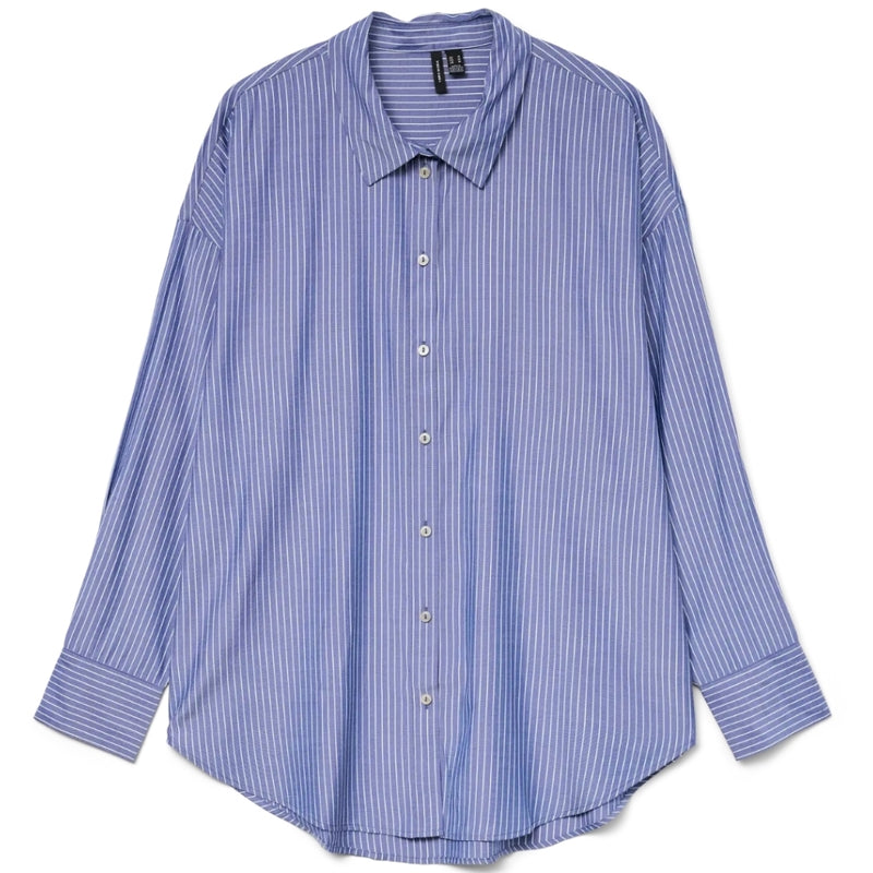 Vero Moda VERO MODA DAME SKJORTE VMNORA Shirt Marlin Stripes Bright White