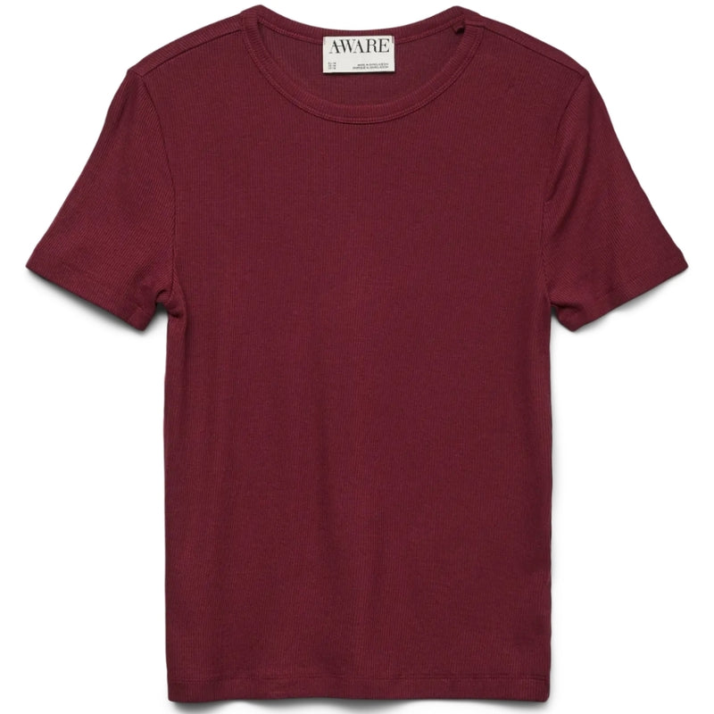 Vero Moda VERO MODA DAME T-SHIRT AWIRWINA T-shirt Zinfandel