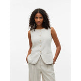 Vero Moda VERO MODA DAME VEST VMMIKELA Restudsalg Birch Melange