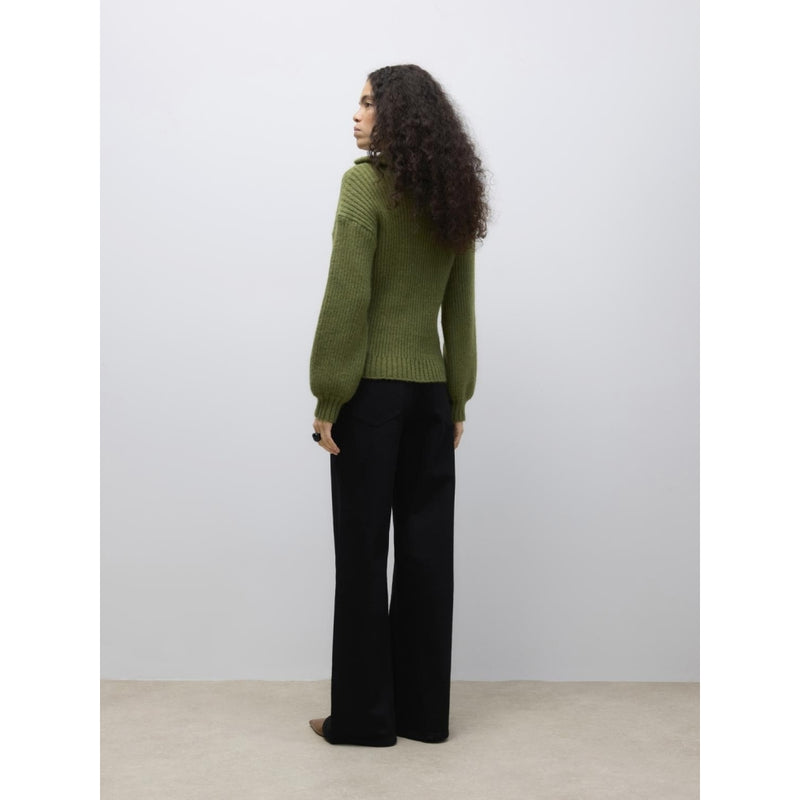 Vero Moda VERO MODA Dame Pullover Awulla LS High Half-Zip Knit Knit calliste green