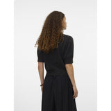 Vero Moda VERO MODA Dame Pullover VMDoffy Knit Chocolate Torte BLACK MELANGE