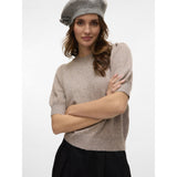 Vero Moda VERO MODA Dame Pullover VMDoffy Knit Moon Rock MELANGE