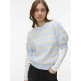 Vero Moda VERO MODA Dame Pullover VMDoffy Knit Cashmere Blue BIRCH