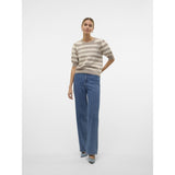 Vero Moda VERO MODA Dame Pullover VMDoffy Knit Moon Rock BIRCH
