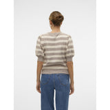 Vero Moda VERO MODA Dame Pullover VMDoffy Knit Moon Rock BIRCH