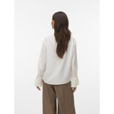 Vero Moda VERO MODA Dame Skjorte VMPlissi Shirt Snow white