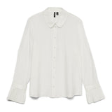 Vero Moda VERO MODA Dame Skjorte VMPlissi Shirt Snow white