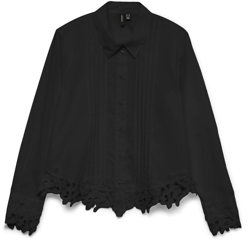 Vero Moda VERO MODA Dame Skjorte VMRoni Shirt Black