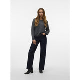 Vero Moda VERO MODA Dame Trøje VMDoffyshine Blouse Asphalt Silver Lurex
