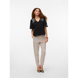 Vero Moda VERO MODA dame bluse VMBRIDGET Blouse Black CLOUD DANCER EMB.