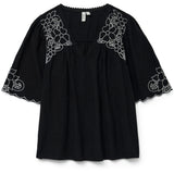 Vero Moda VERO MODA dame bluse VMBRIDGET Blouse Black CLOUD DANCER EMB.