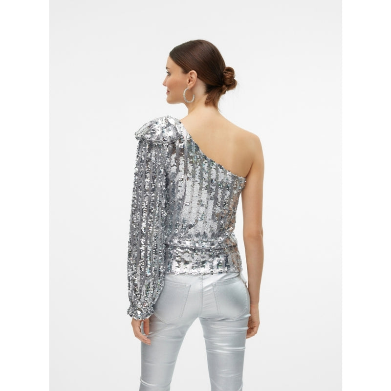 Vero Moda VERO MODA dame bluse VMEFI Blouse Silver Colour