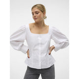 Vero Moda VERO MODA dame bluse VMFRIBA Blouse Snow white