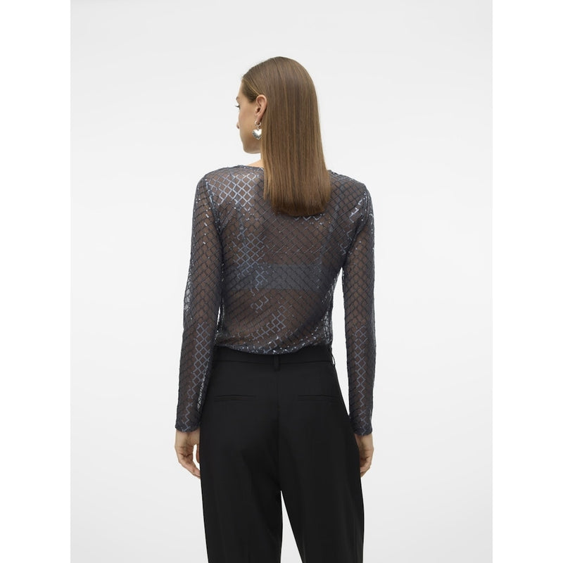 Vero Moda VERO MODA dame bluse VMSAFINA Blouse Asphalt