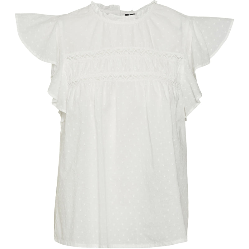 Vero Moda VERO MODA dame bluse VMTRINE Blouse Snow white