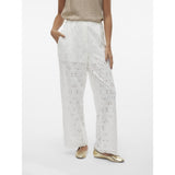 Vero Moda VERO MODA dame bukser VMIRINA Pant Snow White EMBROIDERY