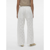 Vero Moda VERO MODA dame bukser VMIRINA Pant Snow White EMBROIDERY