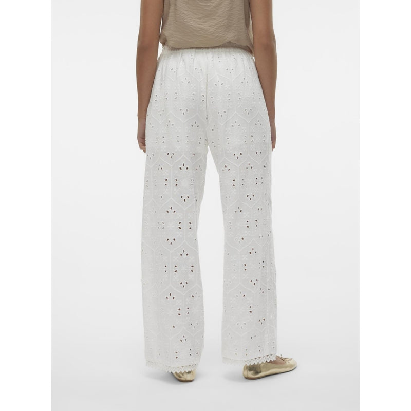 Vero Moda VERO MODA dame bukser VMIRINA Pant Snow White EMBROIDERY