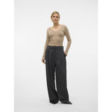 Vero Moda VERO MODA dame bukser VMSILJE Pant Dark Grey Melange PINSTRIPE