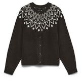 Vero Moda VERO MODA dame cardigan VMKARLA Cardigan Chocolate Torte MELANGE W. BLACK + BIRCH