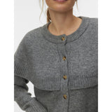 Vero Moda VERO MODA dame cardigan VMLILLI Cardigan Medium grey melange