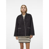 Vero Moda VERO MODA dame jakke VMLIVA Jacket Black WHITE DETAIL