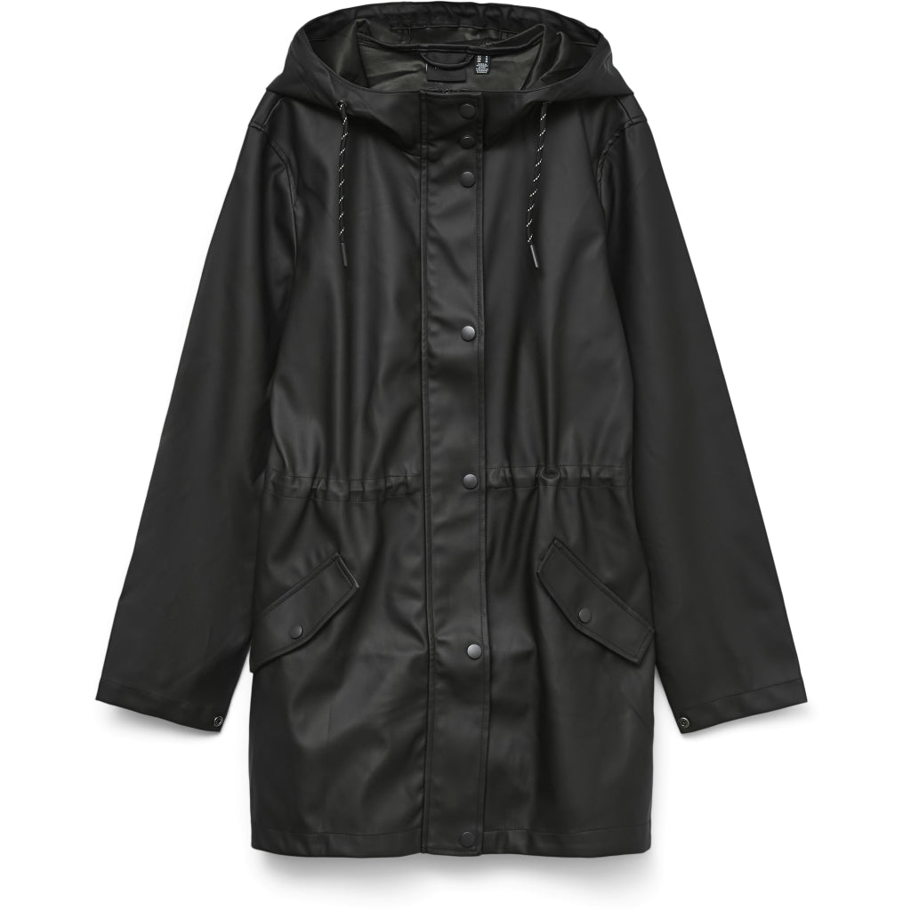 VERO MODA Vmelanor Laurie Long Coat Wrp Ga Boo, zwart, XS
