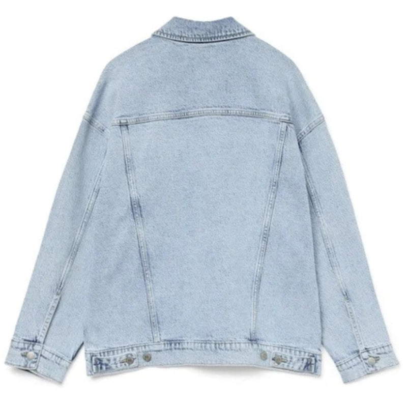 Vero Moda VERO MODA dame jakke VMTESSA Jacket Light Blue Denim Detail RA339
