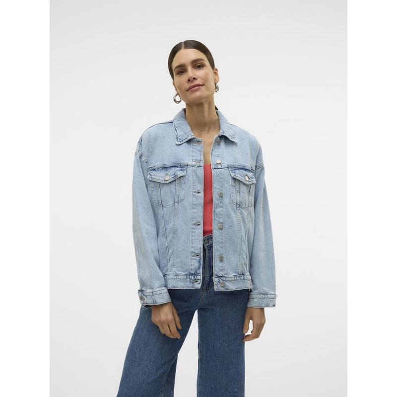 Vero Moda VERO MODA dame jakke VMTESSA Jacket Light Blue Denim Detail RA339