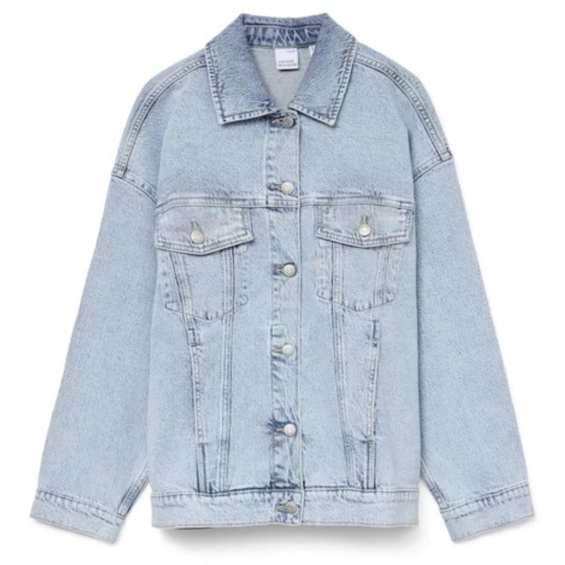 Vero Moda VERO MODA dame jakke VMTESSA Jacket Light Blue Denim Detail RA339