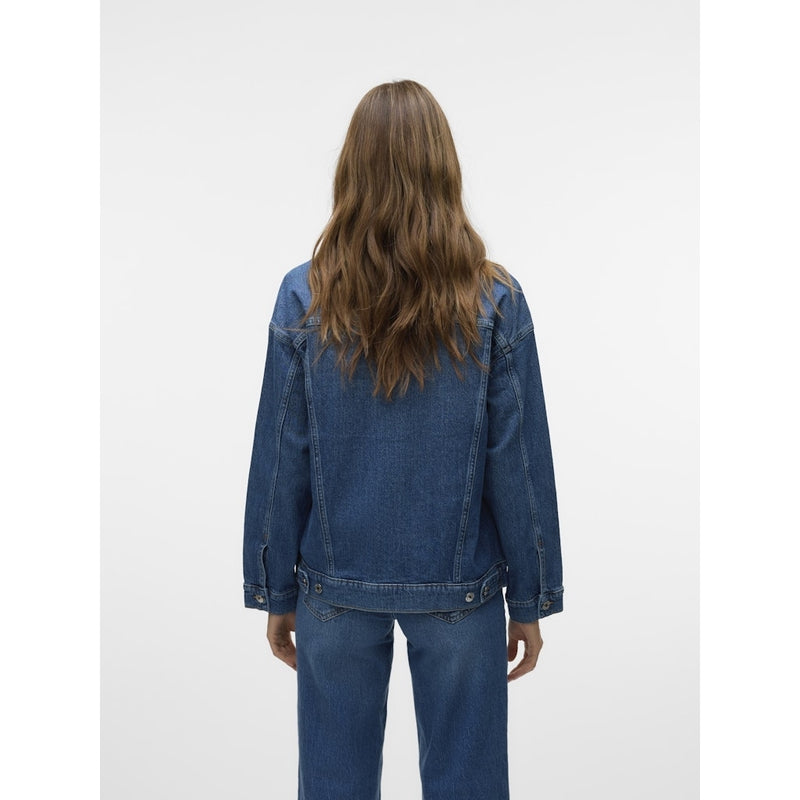 Vero Moda VERO MODA dame jakke VMTESSA Jacket Medium Blue Denim Detail RA380