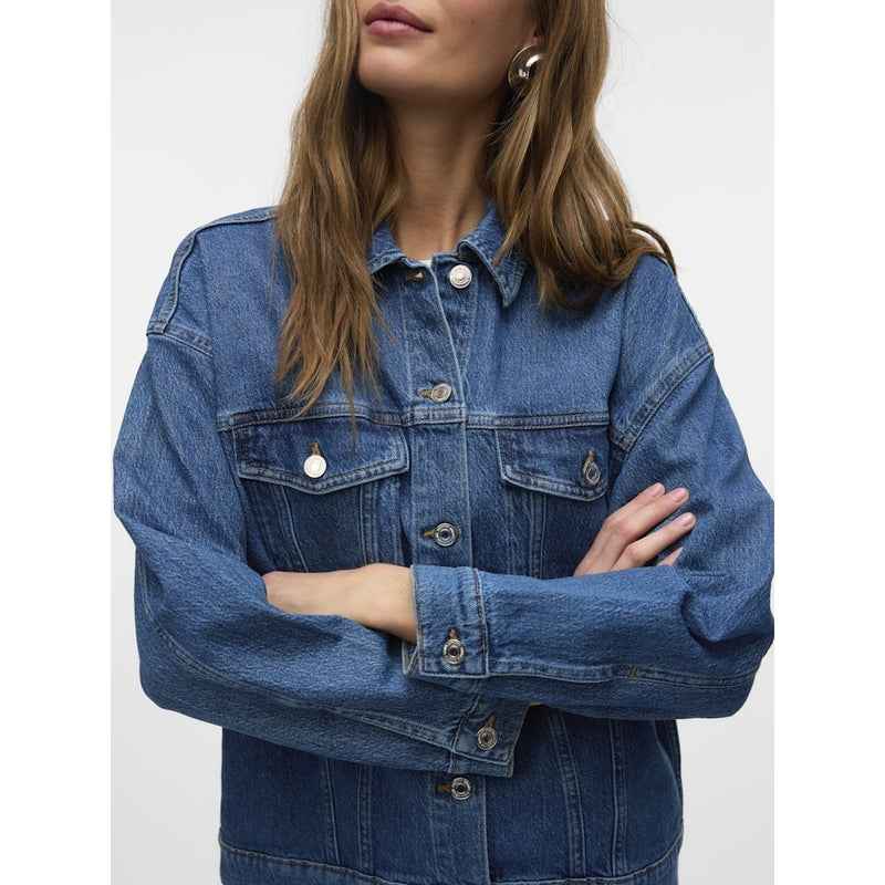 Vero Moda VERO MODA dame jakke VMTESSA Jacket Medium Blue Denim Detail RA380