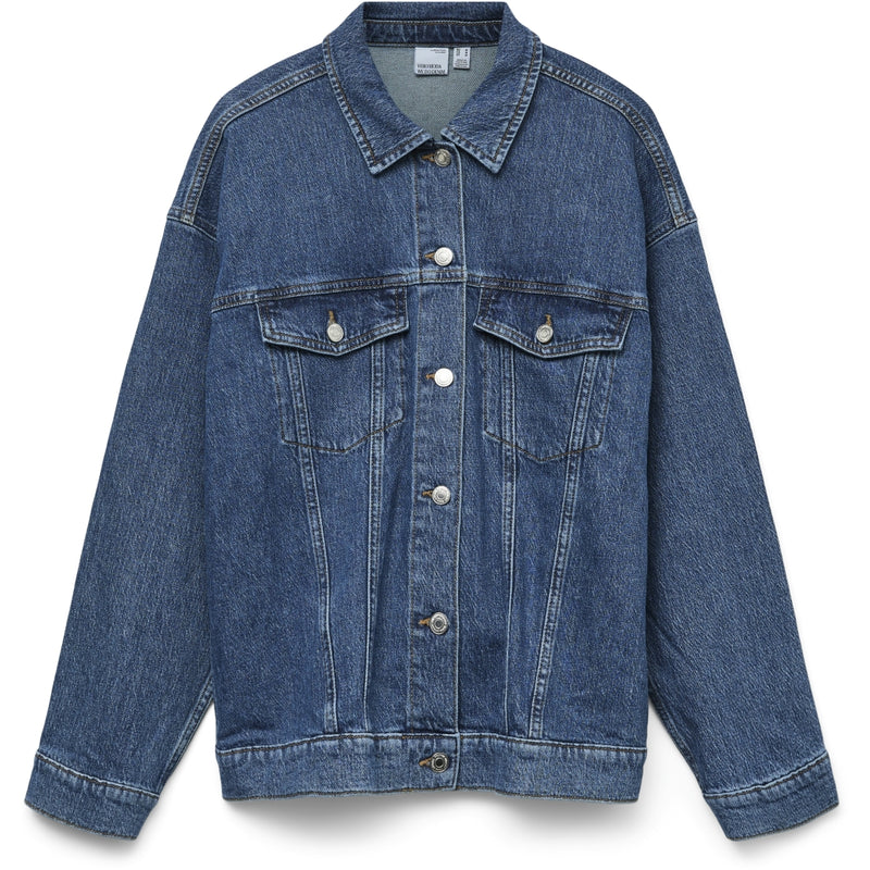 Vero Moda VERO MODA dame jakke VMTESSA Jacket Medium Blue Denim Detail RA380