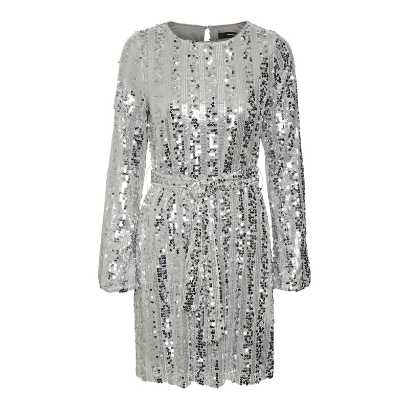 Vero Moda VERO MODA dame kjole VMEFA Dress Silver SEQUINS