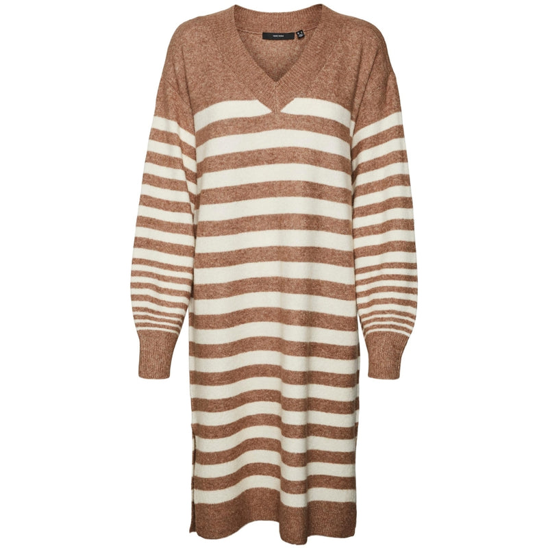 Vero Moda VERO MODA dame kjole VMHURRICANE Dress Brown Lentil W. BIRCH