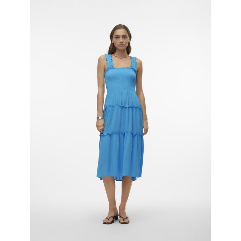 Vero Moda VERO MODA dame kjole VMMENNY Dress Ibiza blue