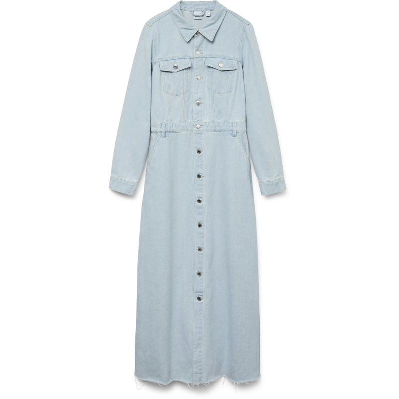 Vero Moda VERO MODA dame kjole VMMOLLY Dress Light Blue Denim