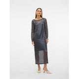 Vero Moda VERO MODA dame kjole VMSAFINA Dress Asphalt