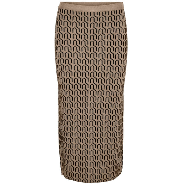 Vero Moda VERO MODA dame nederdel VMGOLDNEEDLE Restudsalg Nomad MELANGE W. BLACK