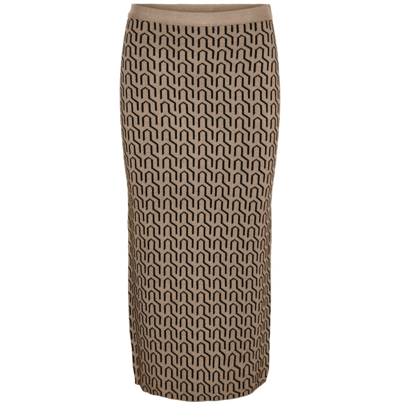 Vero Moda VERO MODA dame nederdel VMGOLDNEEDLE Restudsalg Nomad MELANGE W. BLACK