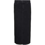 Vero Moda VERO MODA dame nederdel VMLINA Restudsalg Black Denim