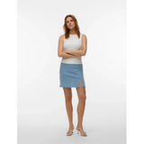 Vero Moda VERO MODA dame nederdel VMNELLY Skirt Light Blue Denim