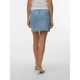 Vero Moda VERO MODA dame nederdel VMNELLY Skirt Light Blue Denim