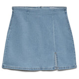 Vero Moda VERO MODA dame nederdel VMNELLY Skirt Light Blue Denim