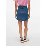 Vero Moda VERO MODA dame nederdel VMNELLY Skirt Medium blue denim