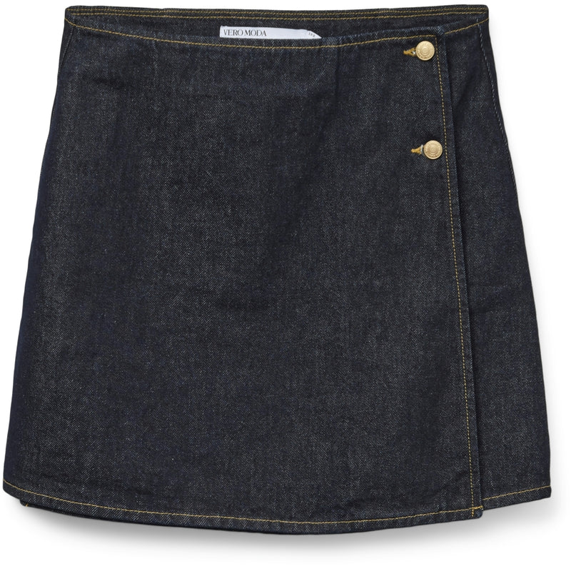 Vero Moda VERO MODA dame nederdel VMTABITHA Skirt Dark Blue Denim