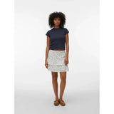 Vero Moda VERO MODA dame nederdel VMTRINE Skirt Snow White Marguerite Blue Jasper